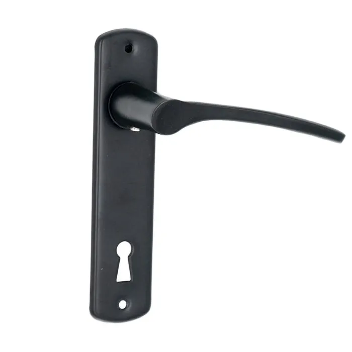 Maner usa interior Yale, cu sild, pentru cheie, otel, negru, 72 mm