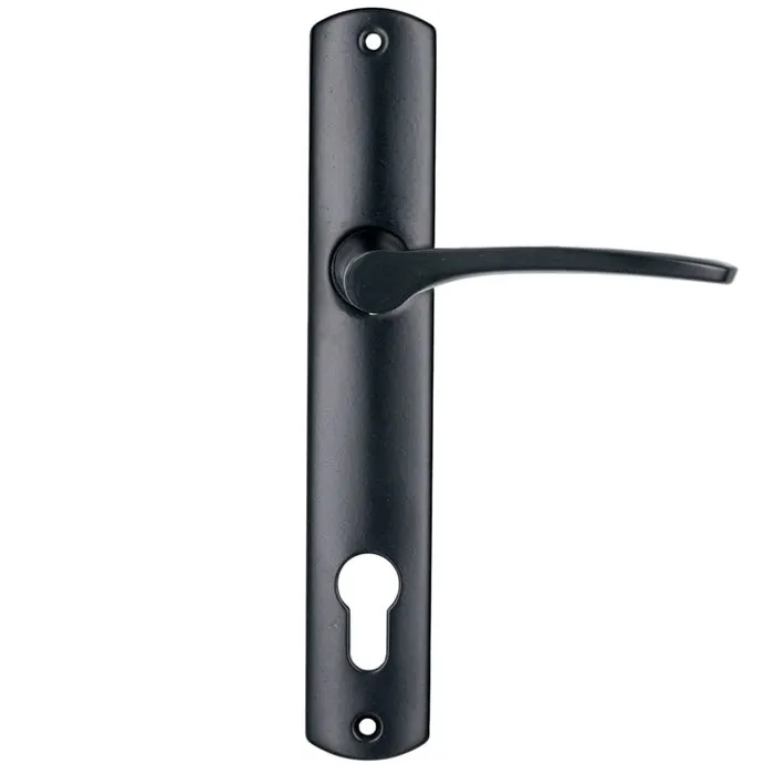 Maner usa interior Yale, cu sild, pentru cilindru, otel, negru, 90 mm