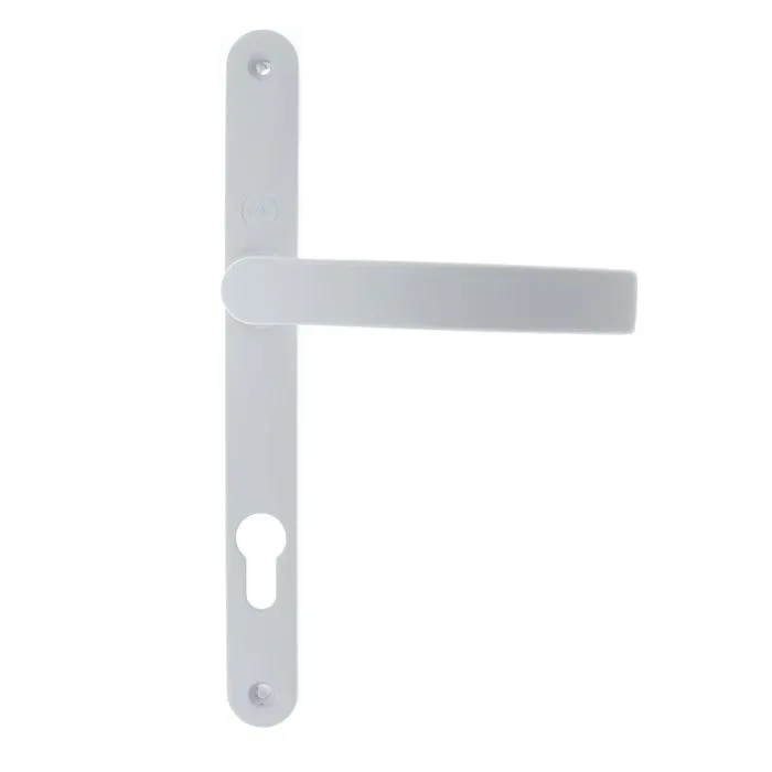 Maner usa PVC, cu sild, 35 A023 85 2P 5001, pentru cilindru, metal, alb, 85 mm