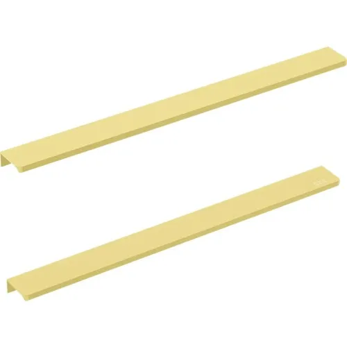 Manere pentru mobilier baie Roca Elegance 60 cm, metal, auriu, set 2 bucati