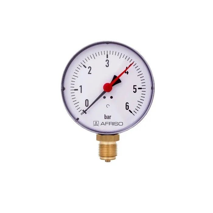 Manometru radial Afriso RF100 D101, 1/2", 0-6 bar
