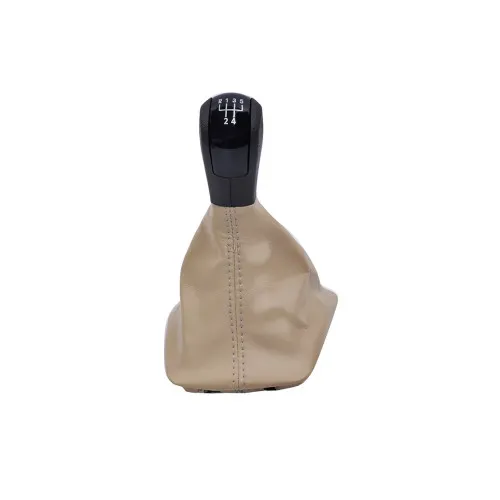Manson schimbator si maner Culoare Bej compatibil Volkswagen / Skoda Octavia II 2004-2012 cu 2 adaptoare pentru 5 si 6 viteze