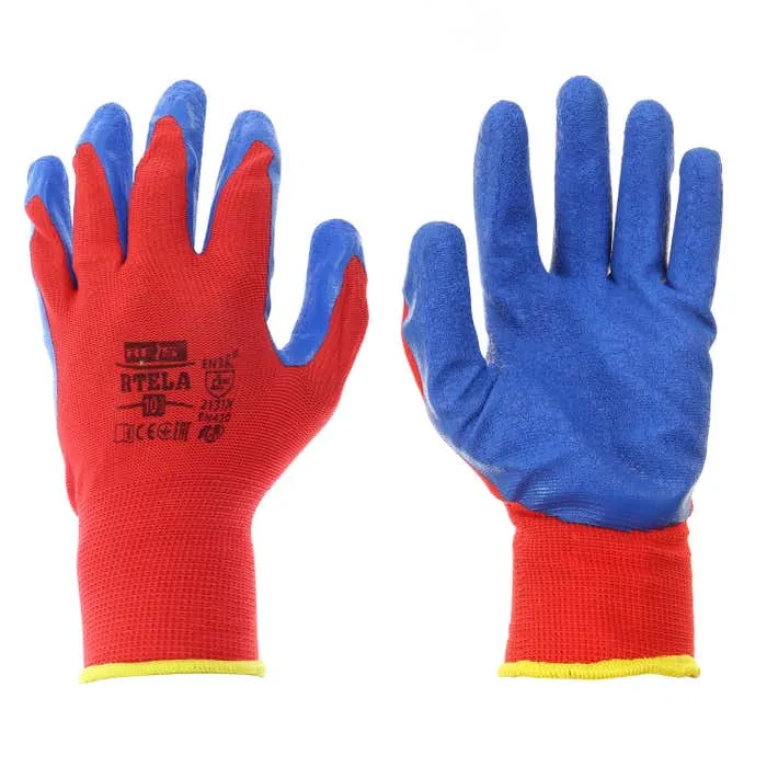 Manusi Marvel Rtela, din poliester + latex, marimea 10, 12 perechi
