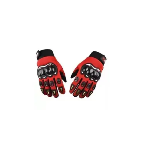 Manusi Moto, Atv, Bicicleta cu protectii, Marime universala, Rosu - Negru — imaginea 2