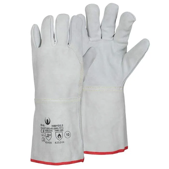 Manusi sudura Marvel HBY012 / Welder, piele spalt, gri, marime universala