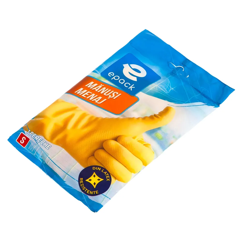 Manusi uz casnic Epack, latex, marimea S, 1 pereche