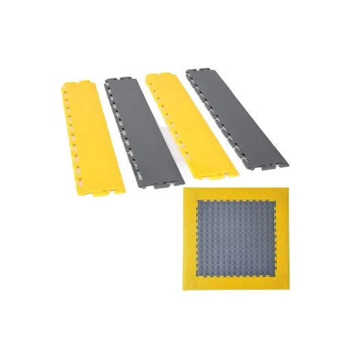 Margine pardoseala modulara PVC pentru garaj rosu 500 x 100 x 6 mm — imaginea 2