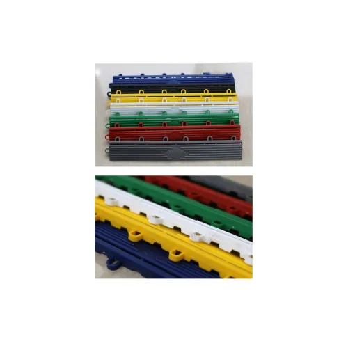 Margine pardoseala modulara tip mama PP 40x6x1.8cm garaj trafic intens Negru — imaginea 6