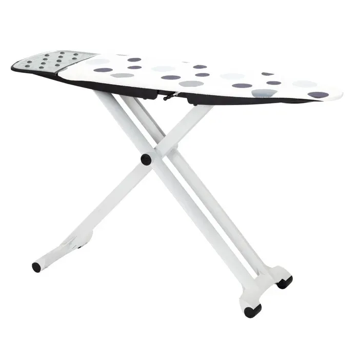 Masa de calcat Curver Lotus 230044, plianta / reglabila, structura din plastic, husa textila, 143 x 40 x 90 cm