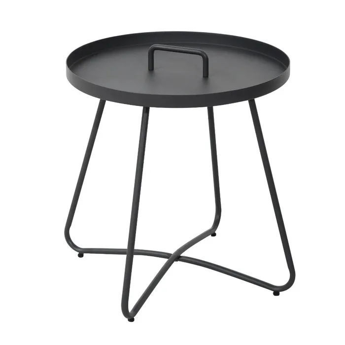 Masa fixa pentru gradina Grandio Mob Elisa, metal, rotunda, 44 x 47 cm