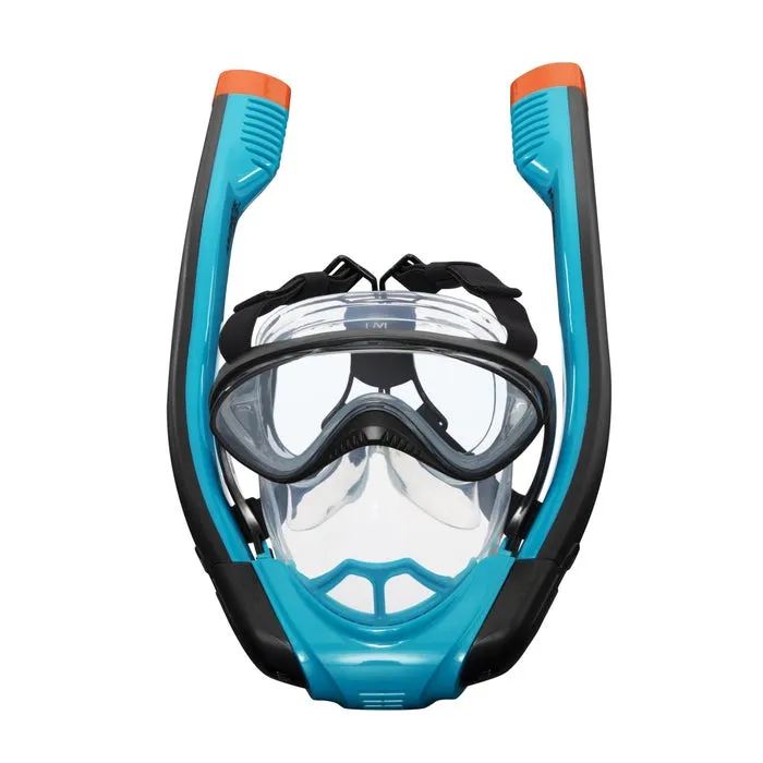Masca de scufundare, Hydro Pro Bestway 24058, marime L/XL, silicon + ABS, albastru + negru — imaginea 2