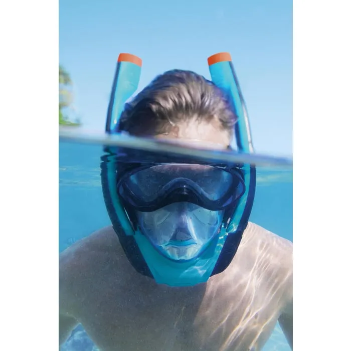 Masca de scufundare, Hydro Pro Bestway 24060, marime S/M, silicon + ABS, albastru + negru — imaginea 3