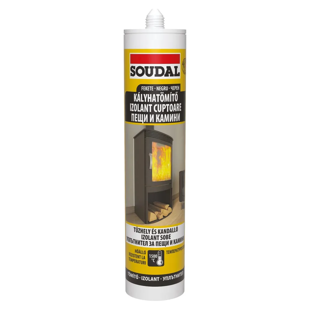 Mastic pentru cuptoare, Soudal Calofer, negru, 280 ml