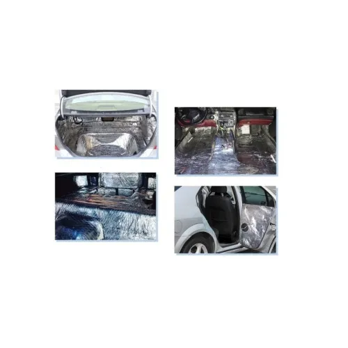 Material insonorizant auto cu aluminiu autoadeziv 6 mm 1 x 10 m — imaginea 2