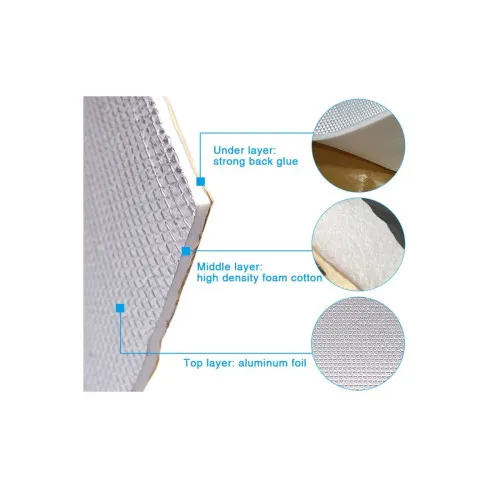 Material insonorizant auto cu aluminiu autoadeziv 6 mm 1 x 10 m — imaginea 3