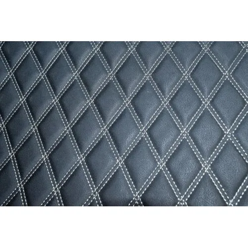 Material special pentru COVORASE auto romb negru/cusatura gri.