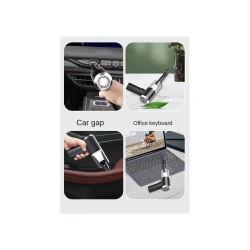 Mini aspirator auto portabil – fara fir, compact, cu incarcare USB — imaginea 3