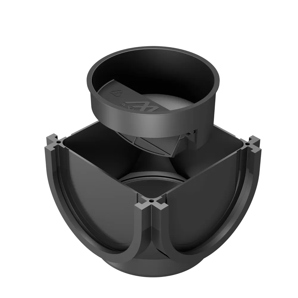Minicamin cu sifon, pentru rigola exterioara, Axhell H70, polipropilena, A15, 142 x 142 x 104 mm