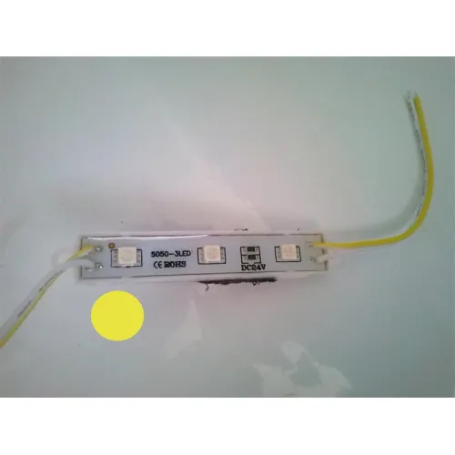 Modul 3 SMD 5050 24V lumina galbena