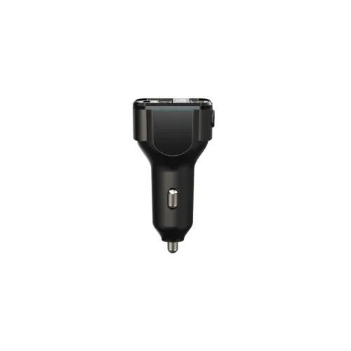 Modulator FM Bluetooth 5.3 cu USB card TF si cablu incarcare Type-C Micro USB Lightning 12V-24V — imaginea 3