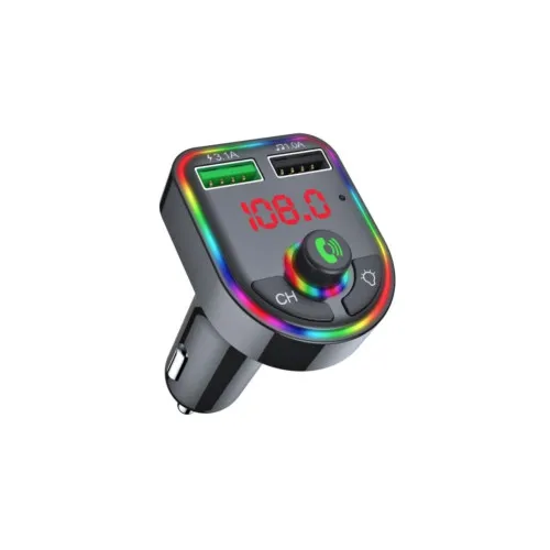 Modulator MP3 auto Bluetooth handsfree FM USB TF 3.1A LED compatibil 12V 24V Bluetooth