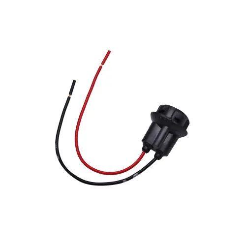 Mufa bec T10 cu 2 fire 12.5cm rosu si negru pentru instalatii auto — imaginea 2