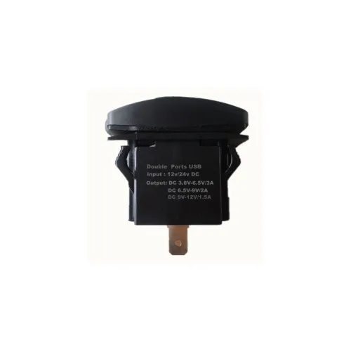 Mufa bord incarcator USB QC3.0 cu voltmetru 12-24V — imaginea 4