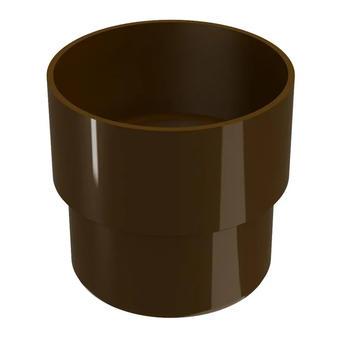 Mufa burlan, pentru imbinare sistem pluvial, Regenau, PVC, circulara, maro, 80 mm
