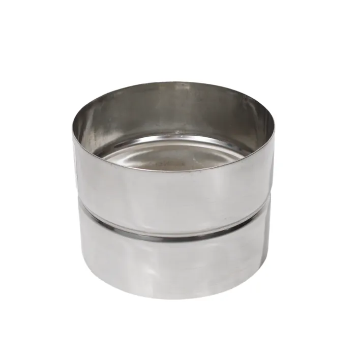 Mufa legatura, inox, pentru cos de fum neizolat, Versia Lux, D 160 mm