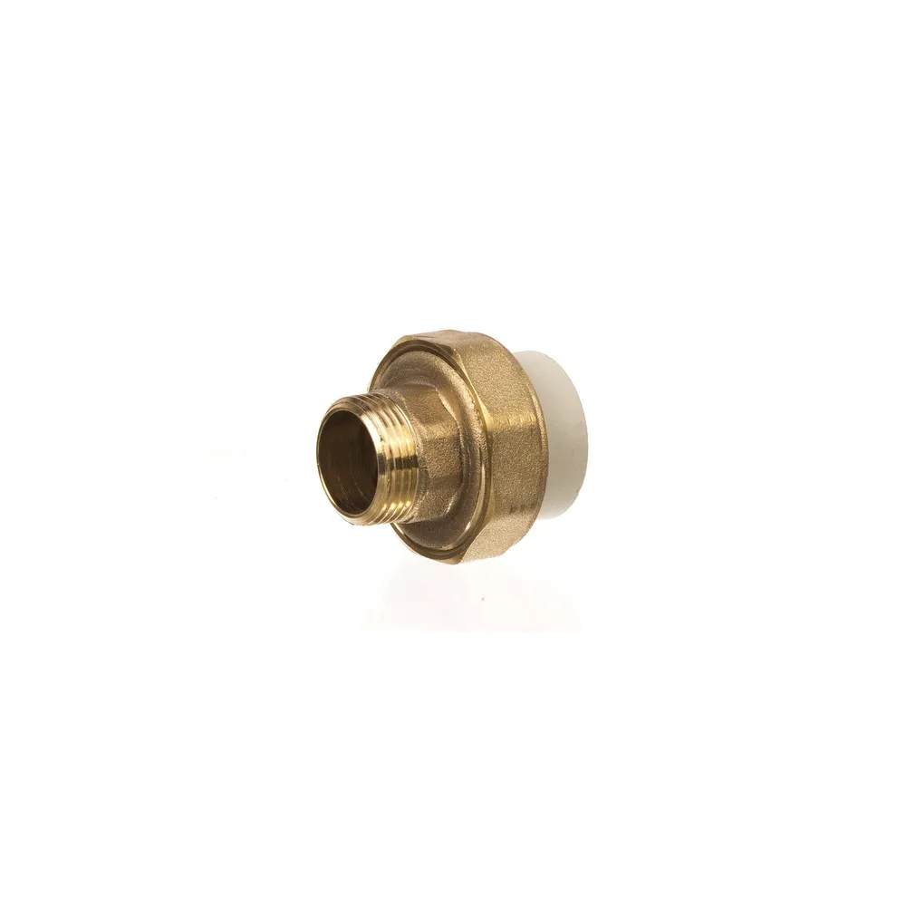 Mufa teava PPR, filet exterior, olandez, Ø 25 mm x 3/4' PN25, gri
