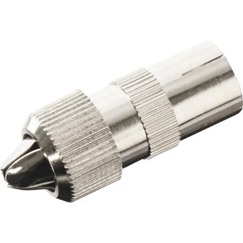 Mufa TV metalica pentru cablu coaxial, conector mama, S-Impuls