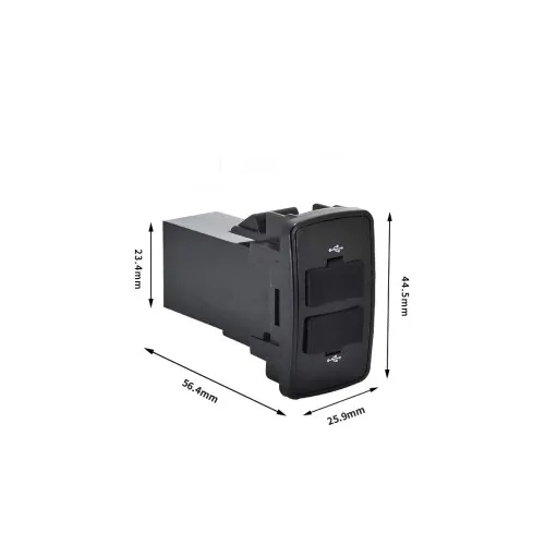 Mufa USB pentru bord din cauciuc cu 2 porturi — imaginea 4