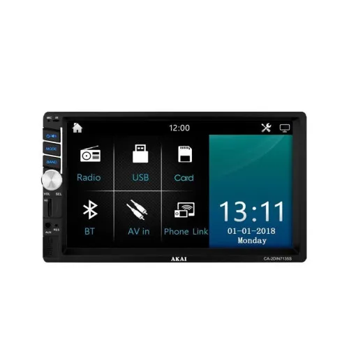 Multimedia 2DIN Akai CA-2DIN7135S,display touchscreen 7 inch — imaginea 2