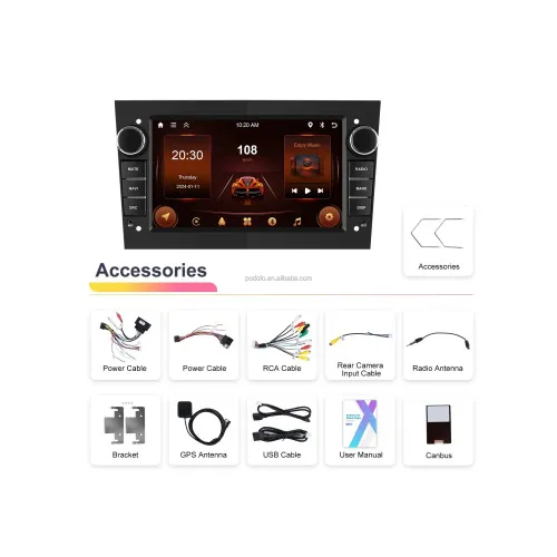 Navigatie Android 7 inch 2+64GB CarPlay Android Auto compatibila Opel — imaginea 3