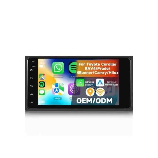 Navigatie Android 7 inch, 2GB RAM + 64GB ROM, CarPlay, Android Auto, Bluetooth, pentru autoturisme