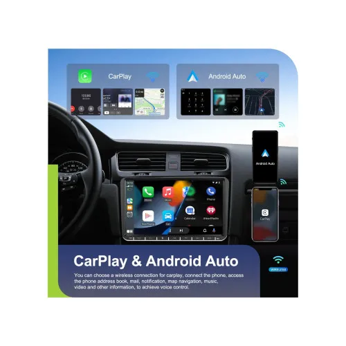 Navigatie Android 9 inch 4GB+64GB CarPlay Android Auto GPS WIFI FM RDS compatibila Volkswagen — imaginea 7