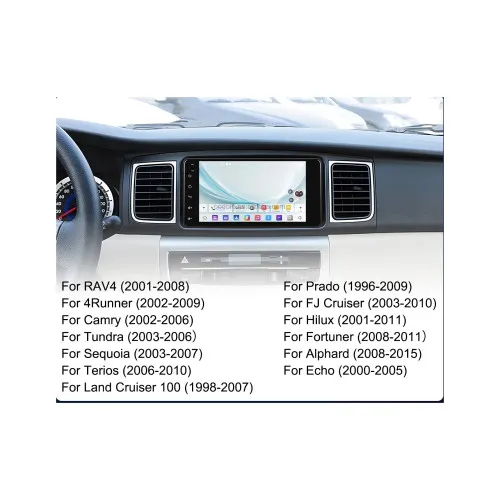 Navigatie Android ecran 7 inch 2GB+64GB CarPlay Android Auto GPS WIFI FM RDS compatibila Toyota — imaginea 7