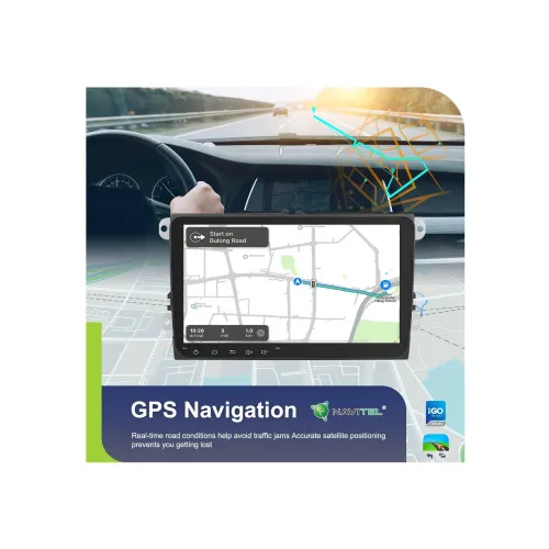 Navigatie Android ecran 9 inch 4GB 64GB compatibila Volkswagen CarPlay Android Auto GPS WIFI FM RDS — imaginea 5