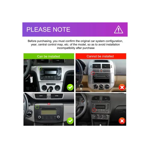 Navigatie Android ecran 9 inch 4GB 64GB compatibila Volkswagen CarPlay Android Auto GPS WIFI FM RDS — imaginea 4