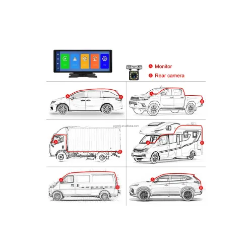 Navigatie auto portabila 10.26 inch HD Wireless Carplay Android Auto Bluetooth — imaginea 3