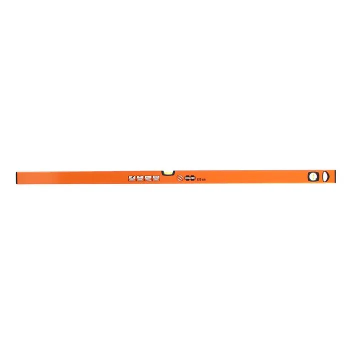 Nivela cu bula, Holzer 750-40-120, cu 2 indicatori, din aluminiu, 1200 mm