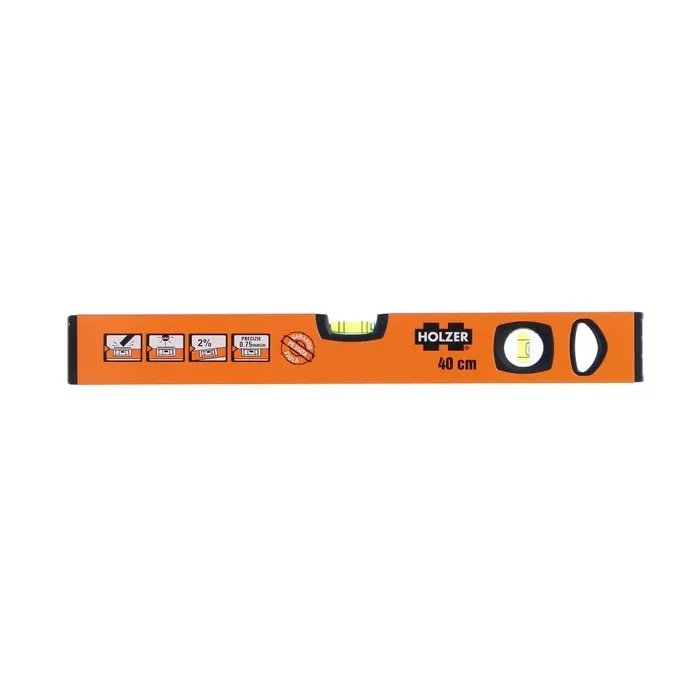 Nivela cu bula, Holzer 750-40-40, cu 2 indicatori, din aluminiu, 400 mm