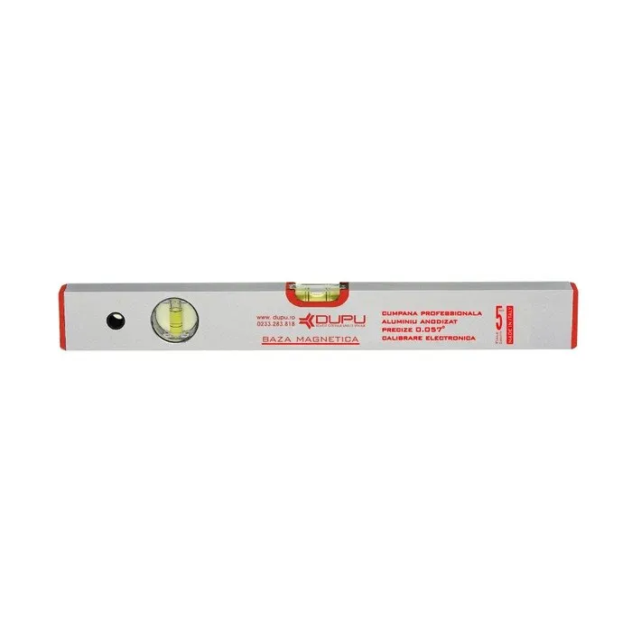 Nivela cu bula, magnetica, Level Instruments 452100, cu 2 indicatori, din aluminiu