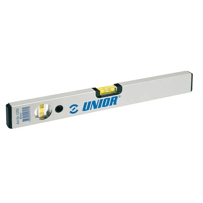 Nivela cu bula, Unior 1250, cu 2 indicatori, din aluminiu, 800 mm