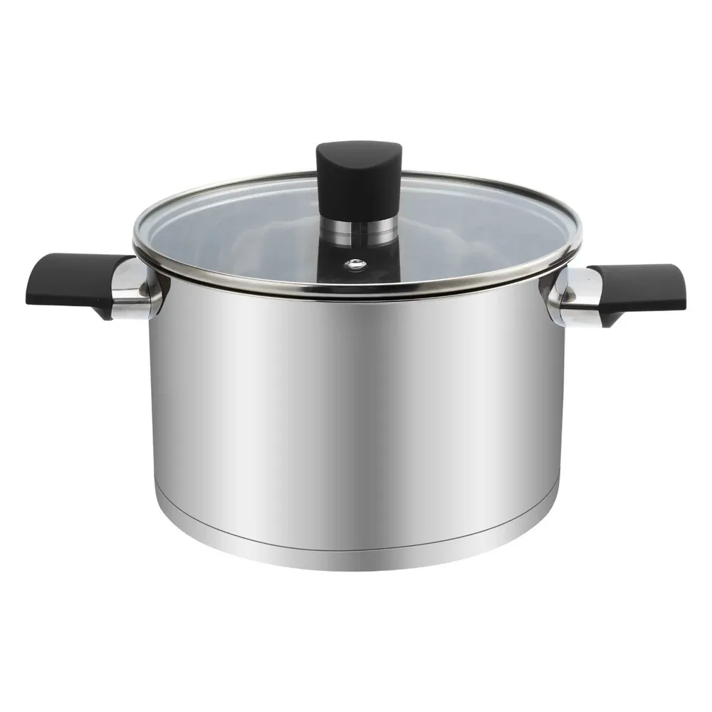 Oala G108-2, cu capac, inox, 2.9 l, 18 cm