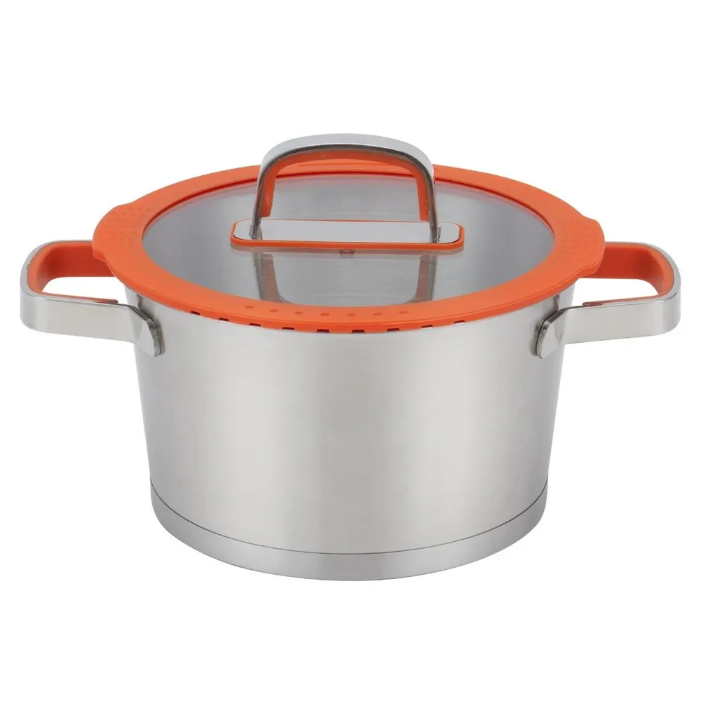 Oala G118, cu capac, inox, 3.6 l, 20 cm