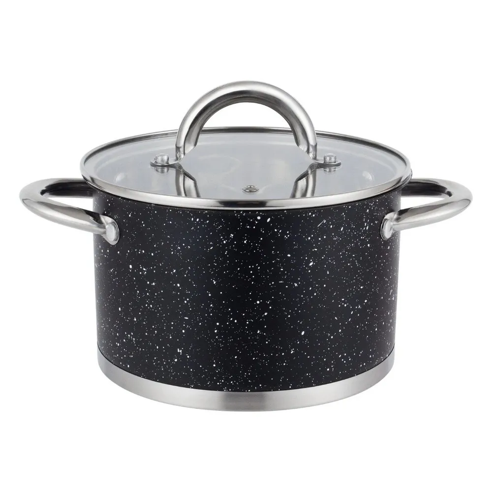 Oala G120, cu capac, inox, 6.5 l, 24 cm