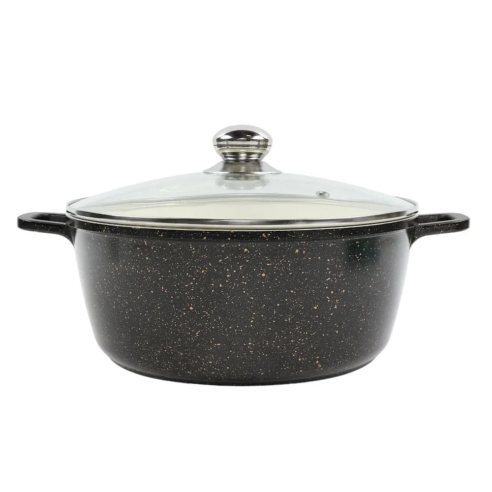 Oala ST-TC-28, cu capac, aluminiu, 6.3 l, 28 cm