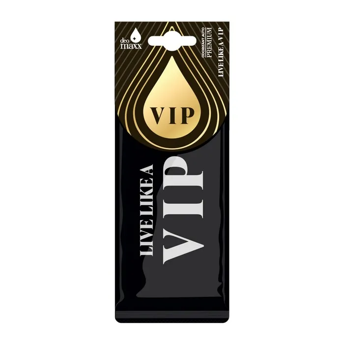Odorizant auto, card, Deo Maxx, Live like a VIP, 7.5 x 19.5 x 3 cm