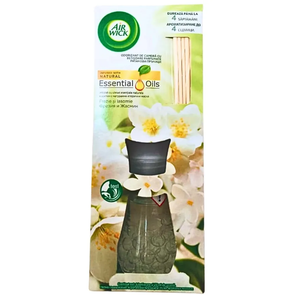 Odorizant camera Air Wick Reed Diffuser, frezie / iasomie, 25 ml
